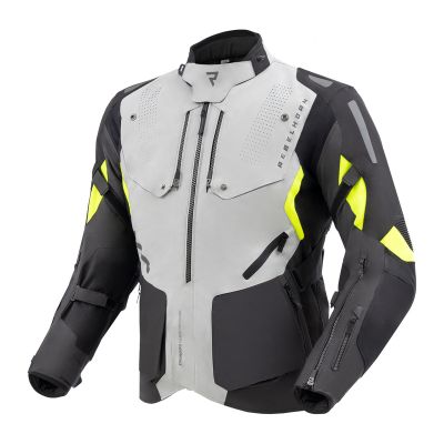 Pánska bunda Hiker IV black/grey/ neon yellow