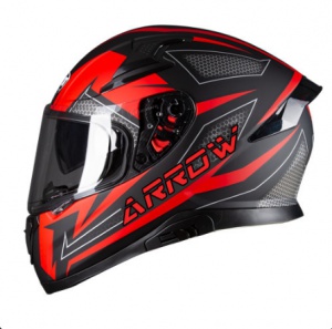 ARROW BLACK/GREY/FLO RED