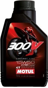 300V 4T Factory Line Road Racing 15W50 balenie 1L