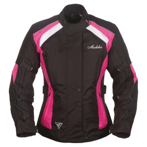 Trojvrstvová textilná dámska bunda Janika Black Pink