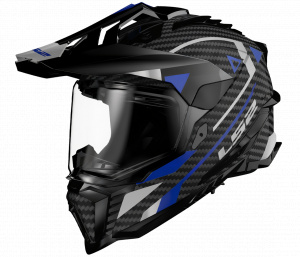 MX701 Explorer Carbon ADVENTURE Gloss Blue